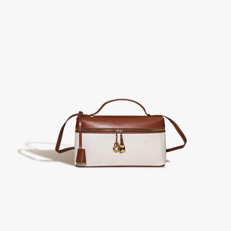 Lunch Box Bag Satchel Gigi Same Style Crossbody Handbag Versatile Accessible Luxury Large Capacity Single Shoulder Cosmetic Bag - Image 5